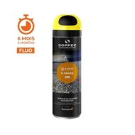 BOMBE DE PEINTURE S MARK JAUNE FLUO RESISTANCE DE 3 A 6 MOIS 500ML